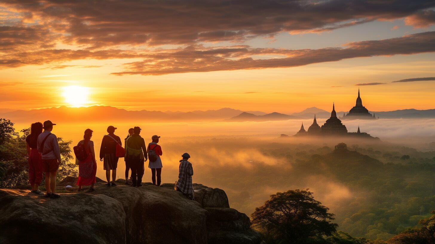 Matahari terbit di Myanmar