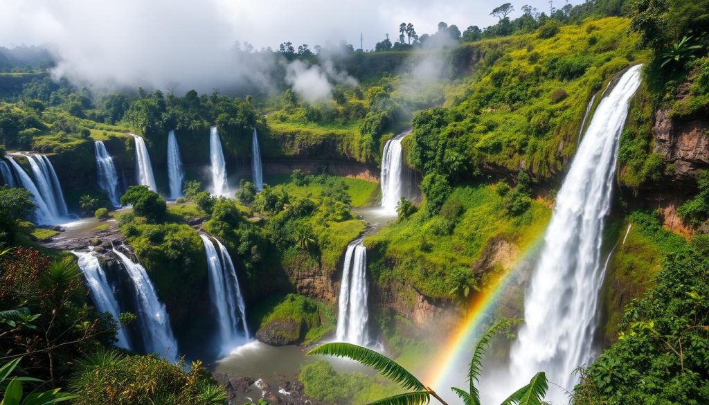 9 Air Terjun Dengan panorama Alam Yang indah