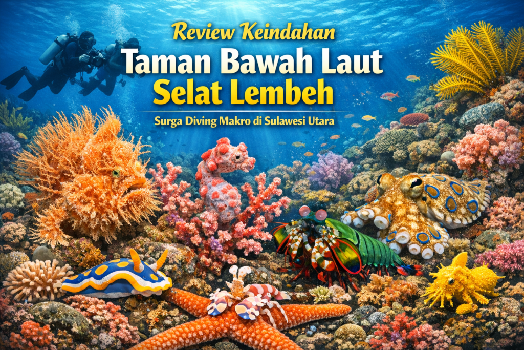 Review Keindahan Taman Bawah Laut Selat Lembeh, Surga Diving Makro di Sulawesi Utara