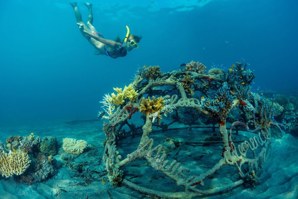 Keunikan Candi Bawah Laut di Pemuteran Bali yang Menjadi Rumah Terumbu Karang